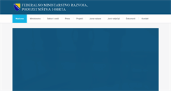 Desktop Screenshot of fmrpo.gov.ba