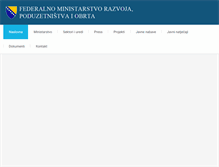 Tablet Screenshot of fmrpo.gov.ba